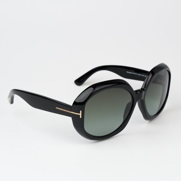 NEW Tom Ford FT1011/S  01B GEORGIA-02 Black Square Oversized Women Sunglasses - Picture 6 of 15